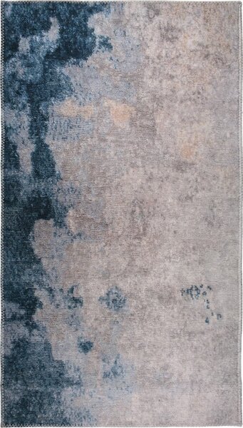 Kék-krémszínű mosható szőnyeg 150x80 cm - Vitaus