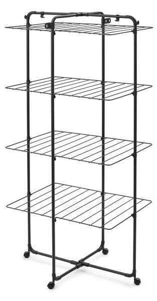 Matt fekete ruhaszárító 30 m HangOn Tower – Brabantia