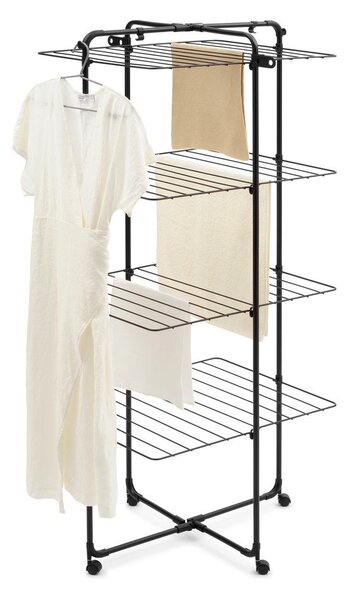 Matt fekete ruhaszárító 30 m HangOn Tower – Brabantia