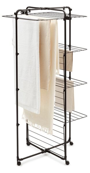 Matt fekete ruhaszárító 30 m HangOn Tower – Brabantia