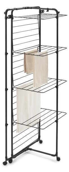 Matt fekete ruhaszárító 30 m HangOn Tower – Brabantia