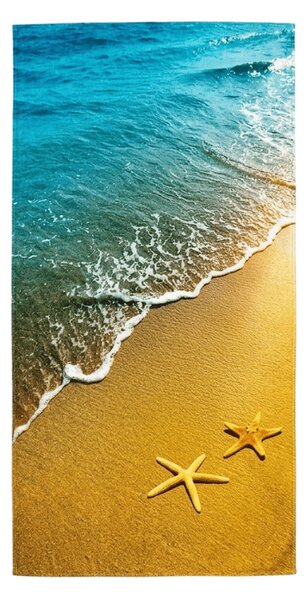 Gyorsan száradó strand fürdőlepedő SUNNY BEACH színes 70 x 140 cm, 100% mikroszál