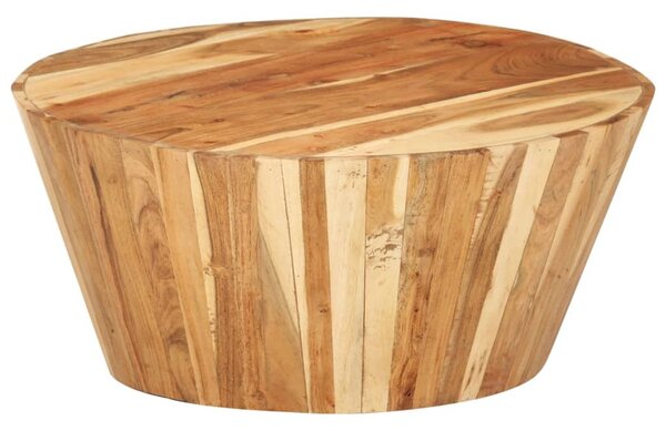 Tömör akácfa dohányzóasztal Ø65 x 31 cm