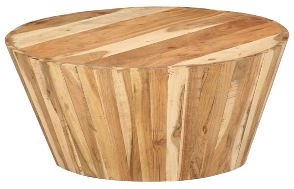 Tömör akácfa dohányzóasztal Ø65 x 31 cm