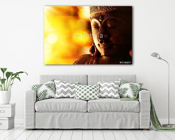 Bronz buddha szobor (vászonkép)
