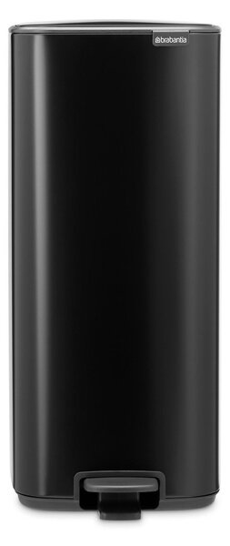 Matt fekete acél pedálos szemetes 30 l Bo – Brabantia