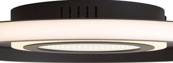 Modern mennyezeti lámpa fekete LED-del, 3-állású kapcsolóval - Frini