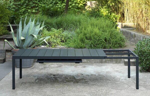 Nardi Rio Alu 140-210 cm bővíthető kerti asztal antracit szürke