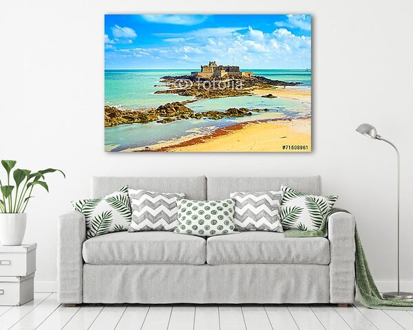 Saint Malo erőd (vászonkép)