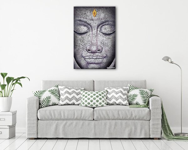 Buddha arc akril festmény (vászonkép)