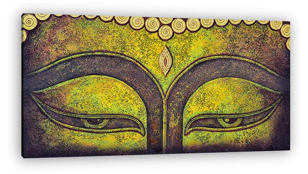 Buddha arc akril festmény (vászonkép)