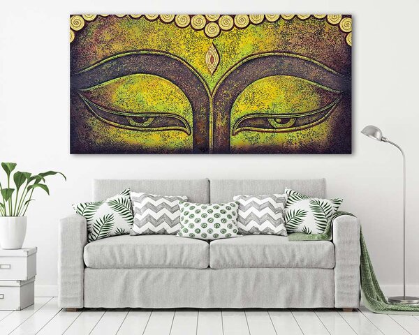 Buddha arc akril festmény (vászonkép)
