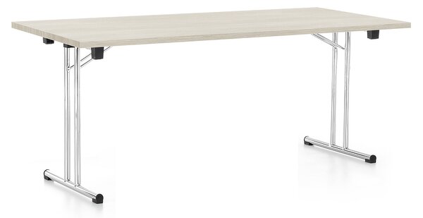 Összecsukható asztal 180 x 80 cm, fehér kőris