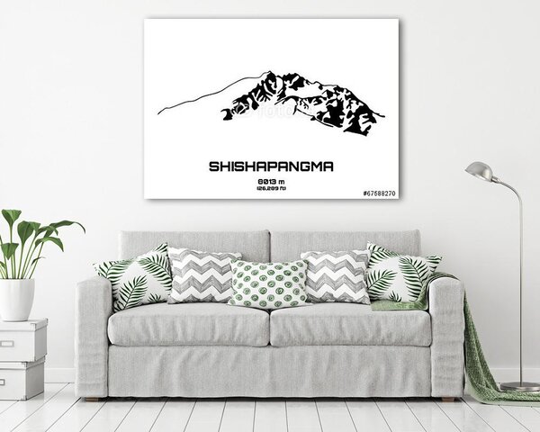 A Mt. Sisapangma (vászonkép)