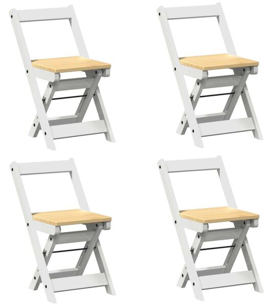 VidaXL Corona Összecsukható Étkezőszék - 4 db - Fehér