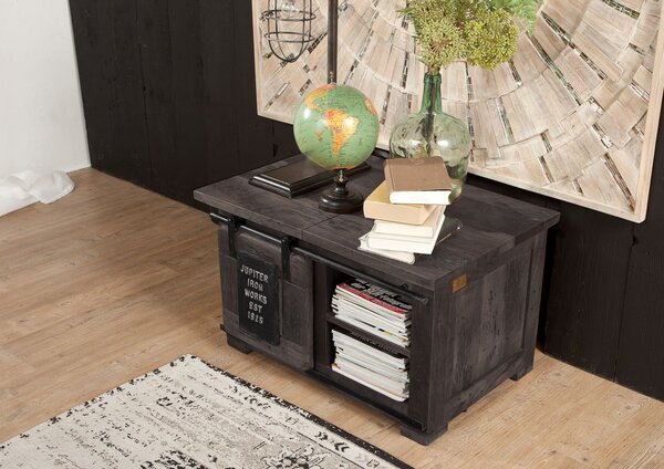 IRON Mango láda 76x51x46 szürke, lakkozott