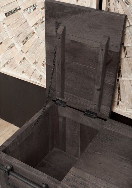 IRON Mango láda 76x51x46 szürke, lakkozott