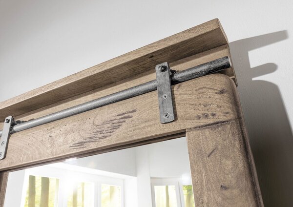 IRON tükör Mango 60x8x100 fehérített, lakkozott