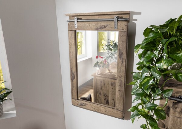 IRON tükör Mango 60x8x100 fehérített, lakkozott