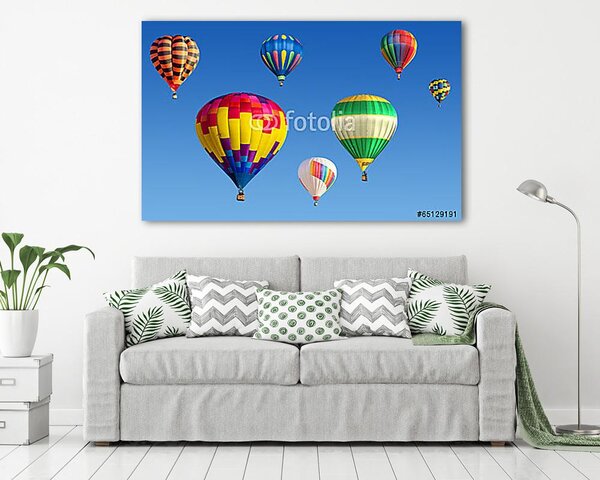 Hőlégballon parádé (vászonkép)