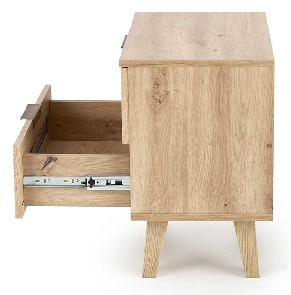 Rustico éjjeliszekrény, artisan tölgy