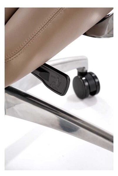 Sleek irodai fotel, barna