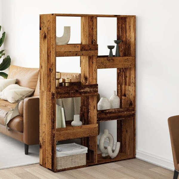 VidaXL antik fa színű szerelt fa térelválasztó 100 x 33 x 155,5 cm