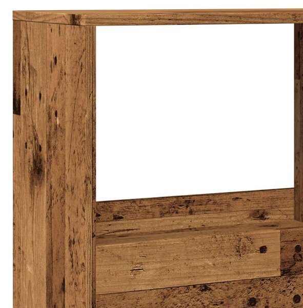 VidaXL antik fa színű szerelt fa térelválasztó 100 x 33 x 155,5 cm