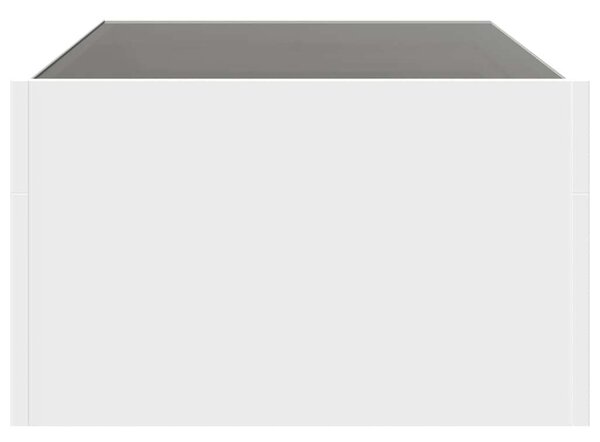 VidaXL LED Dohányzóasztal - Végtelen Tükör - 90x50x30 cm