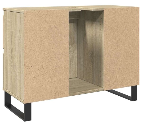 VidaXL sonoma tölgy színű szerelt fa mosdószekrény 80 x 33 x 60 cm