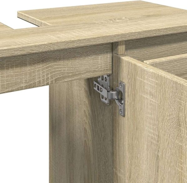 VidaXL sonoma tölgy színű szerelt fa mosdószekrény 80 x 33 x 60 cm