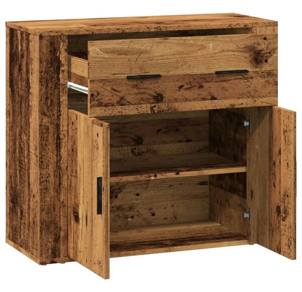 VidaXL Antik Fa Tálalószekrény - 80x33x70 cm