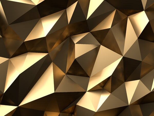 Fotótapéta Csillogó geometrikus absztrakció barna színben, Geometriai 3D fotótapéta, Népszerű fotótapéta, u17249 - Tapeko.hu