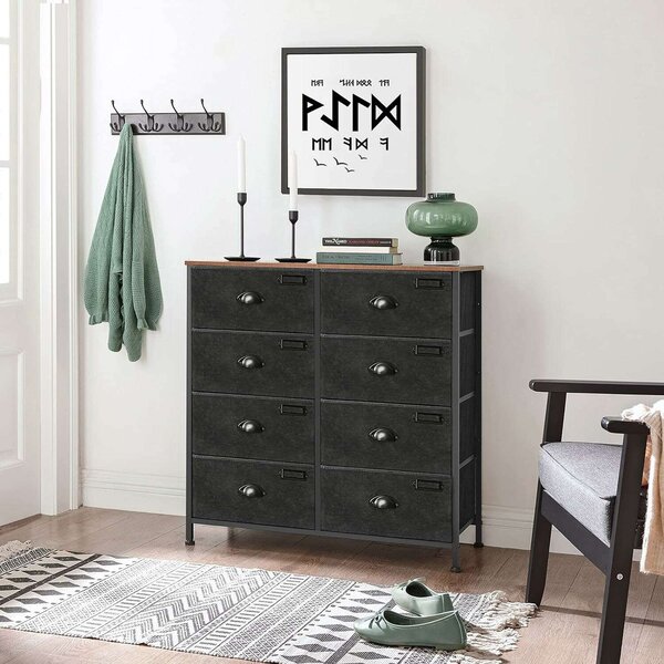 Songmics Ipari Komód - 8 Textil Fiók - 80x30x82cm