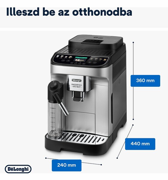 DeLonghi ECAM310.80.SB Magnifica Evo Next Automata Kávéfőző