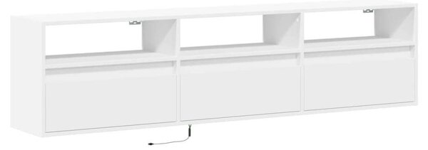 VidaXL Falra Szerelhető TV Szekrény - Fehér - 180 cm