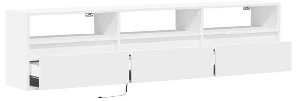 VidaXL Falra Szerelhető TV Szekrény - Fehér - 180 cm