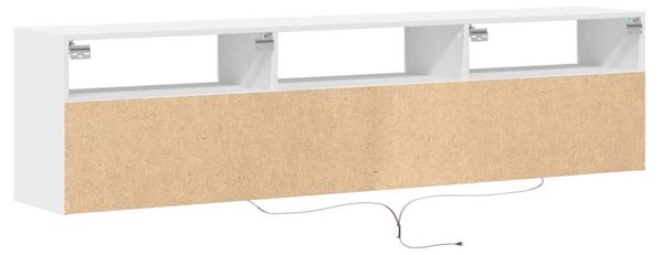 VidaXL Falra Szerelhető TV Szekrény - Fehér - 180 cm