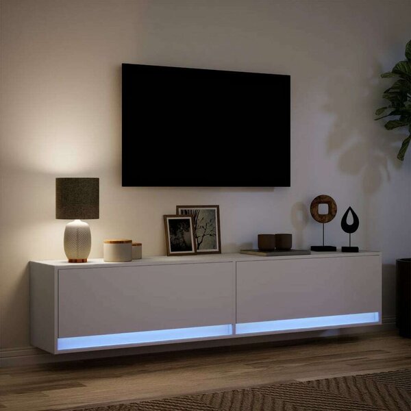 VidaXL Falra Szerelhető TV Szekrény - Fehér - 180 cm