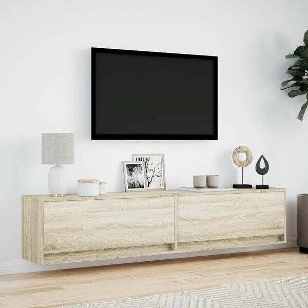 VidaXL Fali TV Szekrény - Sonoma Tölgy - 180 cm