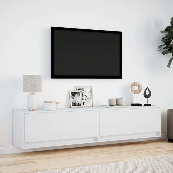 VidaXL Falra Szerelhető TV Szekrény - Fehér - 180 cm