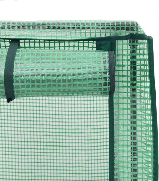VidaXL rattan megjelenésű magaságyás melegháztakaróval 160x40x138 cm