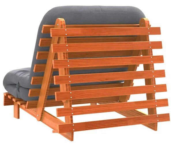 VidaXL Futon Kanapéágy - Fenyőfa - 80x206 cm