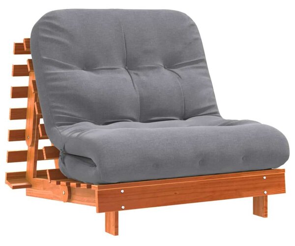 VidaXL Futon Kanapéágy - Fenyőfa - 80x206 cm