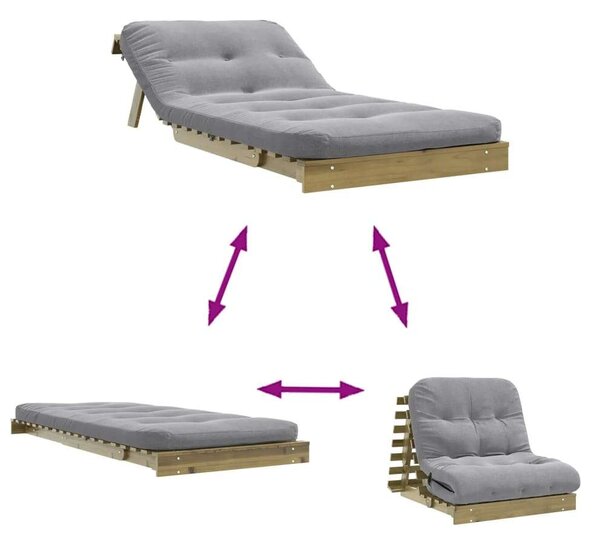 VidaXL Futon Kanapéágy - 90x200 cm