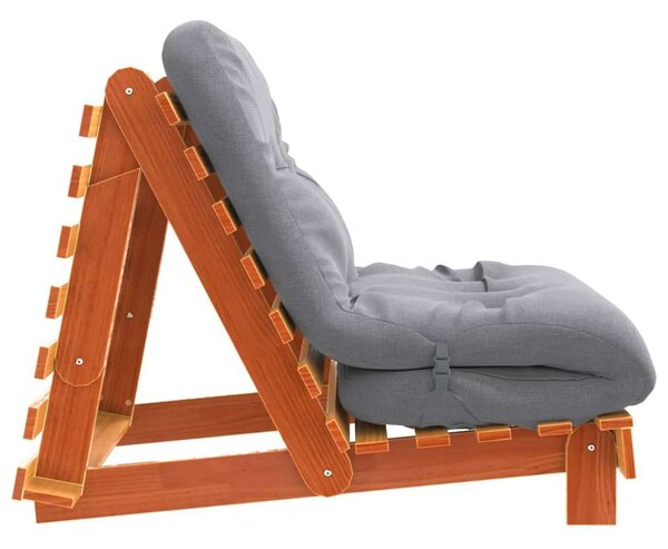 VidaXL Futon Kanapéágy - Fenyőfa - 80x206 cm