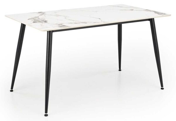 Webster étkezőasztal 140 cm, márvány / fekete