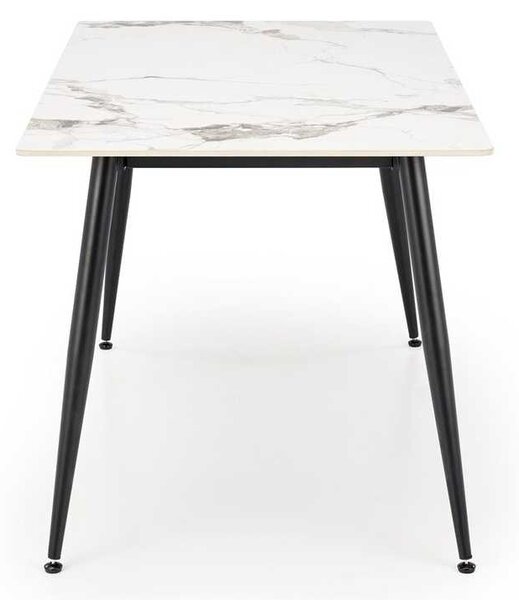 Webster étkezőasztal 140 cm, márvány / fekete