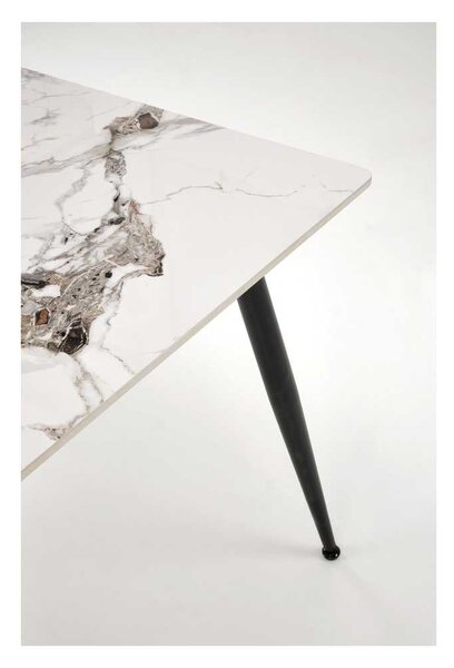 Webster étkezőasztal 140 cm, márvány / fekete