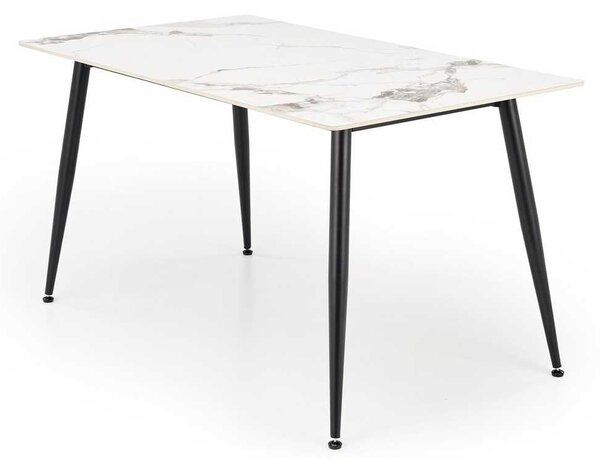 Webster étkezőasztal 140 cm, márvány / fekete